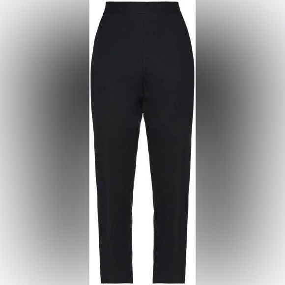 NEW Piazza Sempione Kim Cotton Trousers Black Size IT 38 - Picture 2 of 6